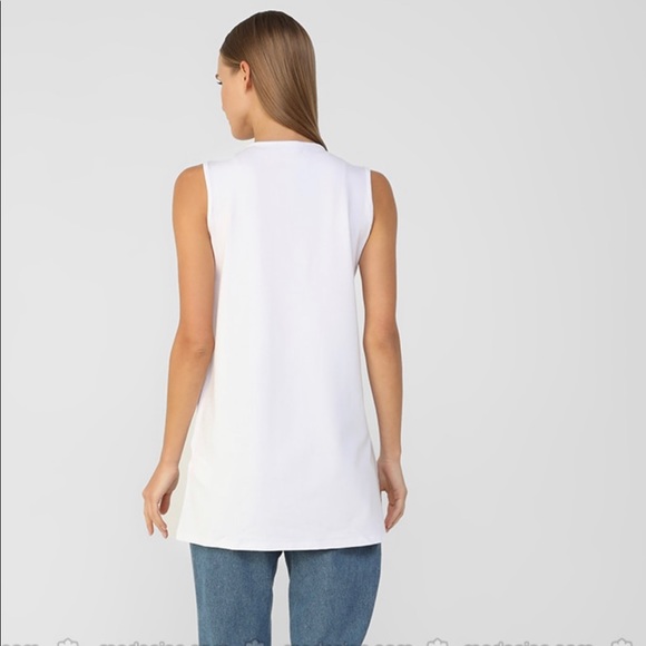 White-Ecru-crew neck -Tunic - Picture 5 of 9